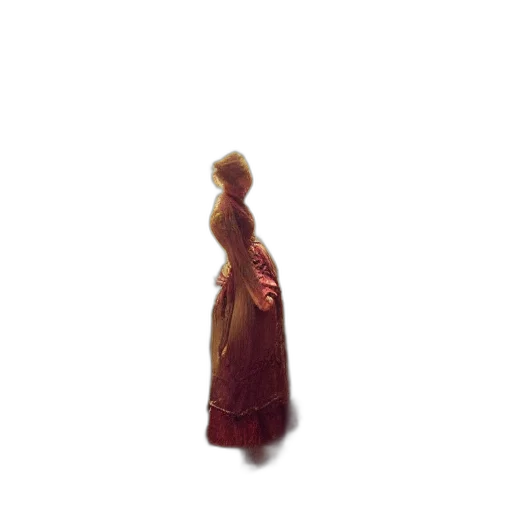 dress, staff, crown, hat, 3d render, pixel art, concept art, oil painting transparent PNG cut-out