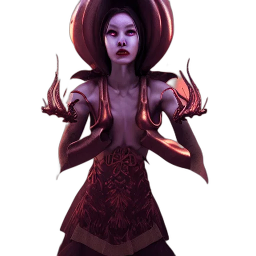 staff, mask, crown, dress transparent PNG cut-out