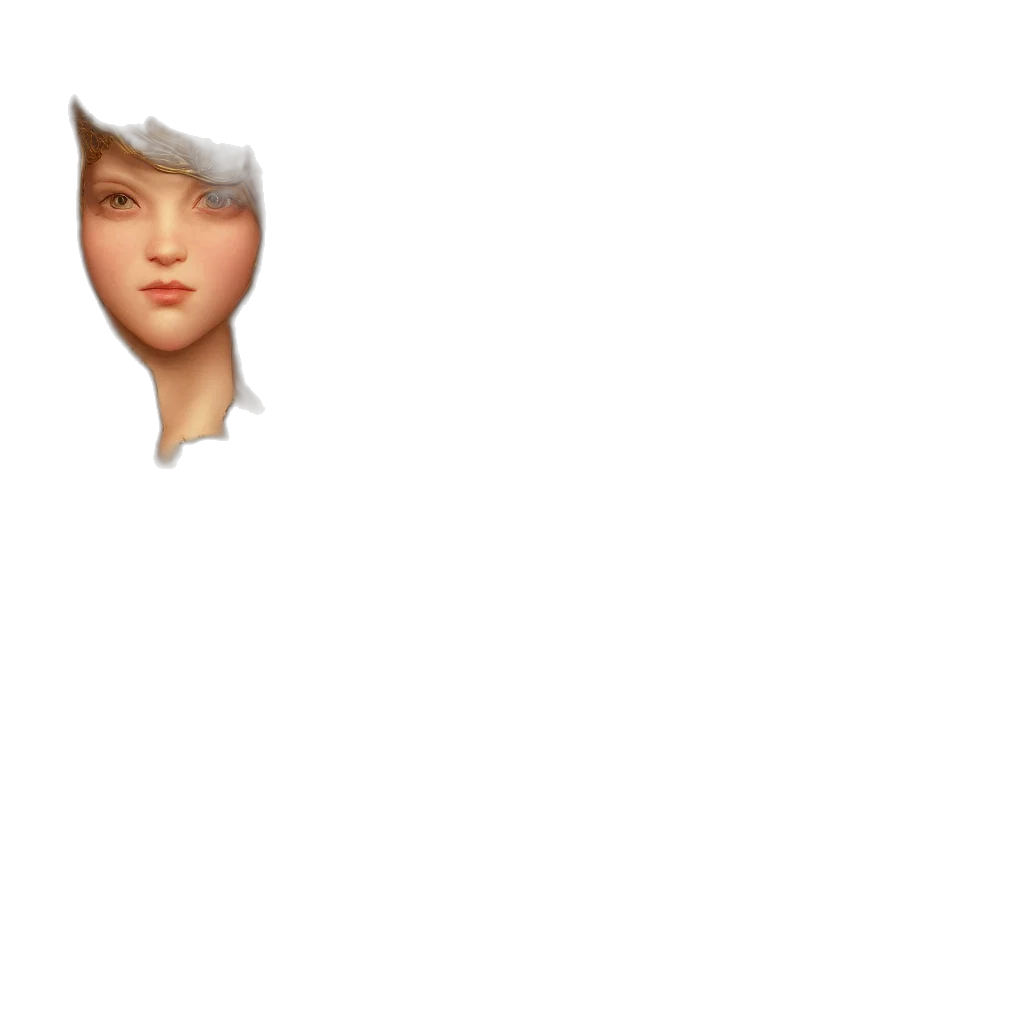 face, hat, hair, mask, pixel art, 3d render, photorealistic, concept art transparent PNG cut-out
