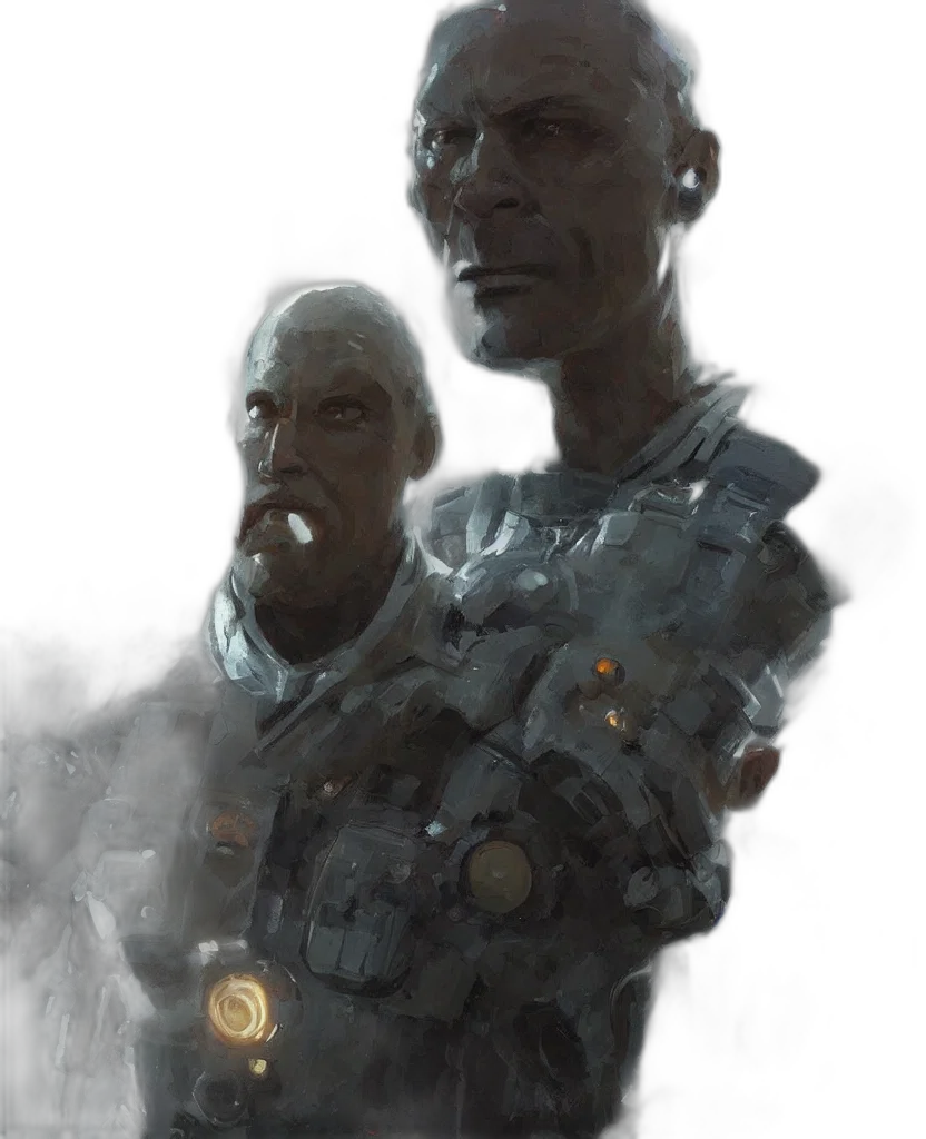 robot, face, mask, weapon transparent PNG cut-out