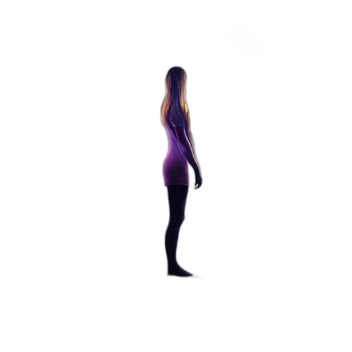dress, staff, creature, hair, concept art, 3d render, pixel art, photorealistic transparent PNG cut-out
