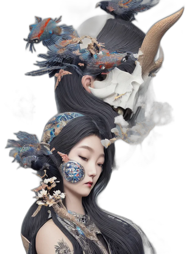 mask, jewelry, dragon, crown transparent PNG cut-out