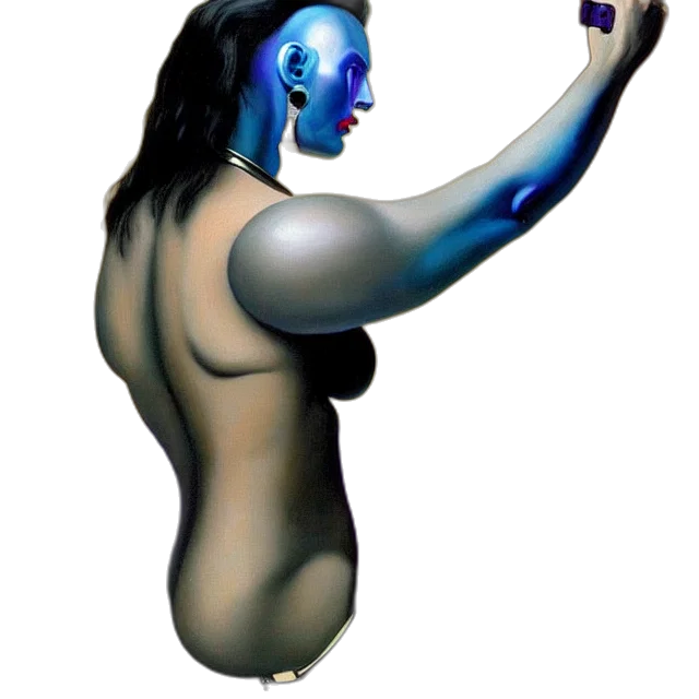 robot, mask, jewelry, face, concept art, 3d render, photorealistic, fantasy art transparent PNG cut-out