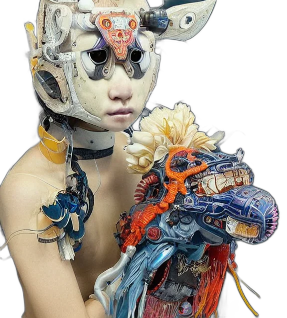 mask, robot, jewelry, creature transparent PNG cut-out