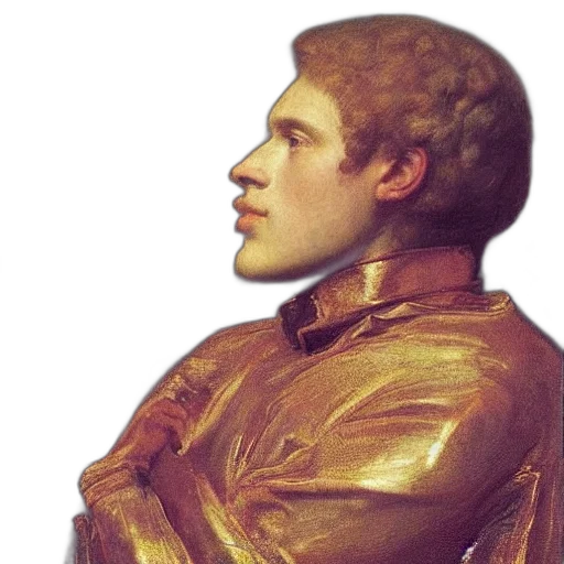 jacket, face, staff, crown transparent PNG cut-out