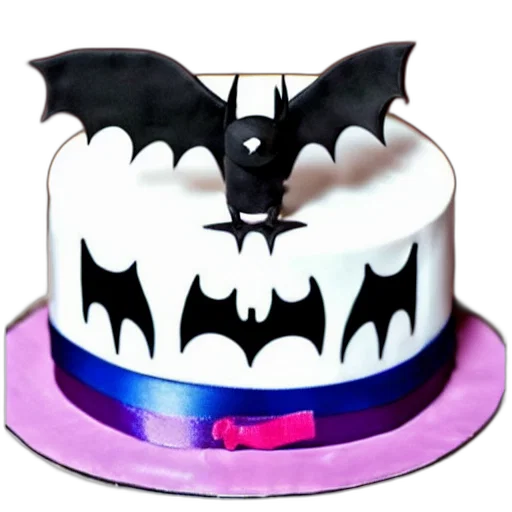 hat, 3d render, bat, birthday, cake transparent PNG cut-out