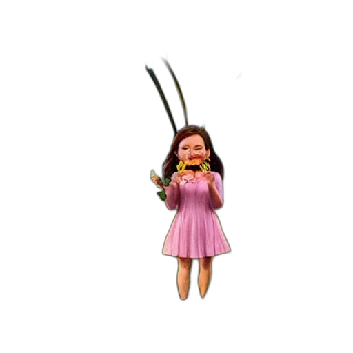 hair, weapon, staff, creature transparent PNG cut-out