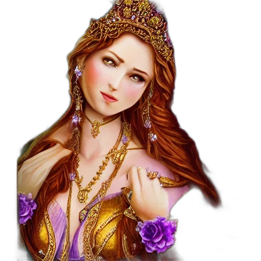 crown, jewelry, dress, fantasy art, oil painting, photorealistic, pixel art, princess transparent PNG cut-out
