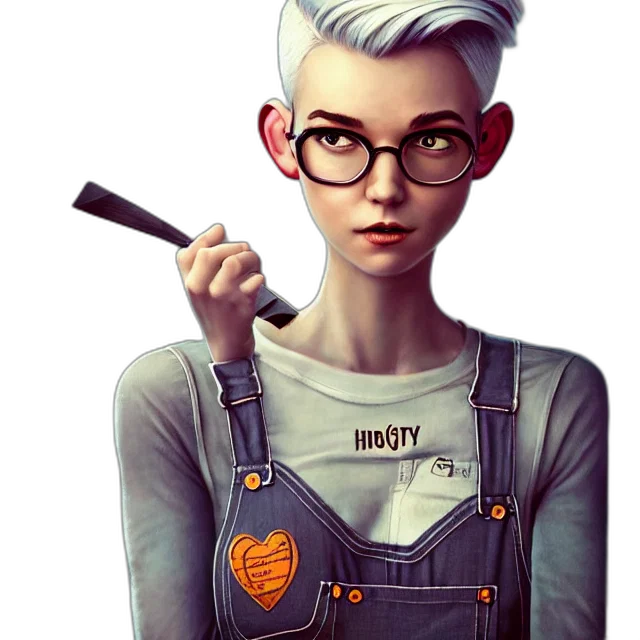 staff, jewelry, robot, cartoon, comic book art, concept art, fantasy art, full transparent PNG cut-out