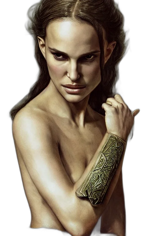 jewelry, face, weapon, fantasy art transparent PNG cut-out