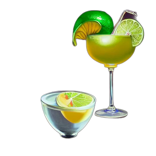 food, 3d render, photorealistic, green transparent PNG cut-out