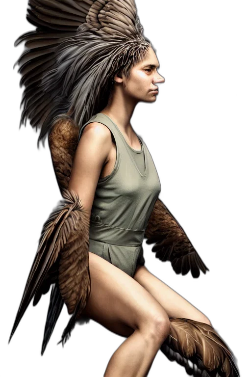 creature, animal, hair, fantasy art, concept art, comic book art, photorealistic, earth tones transparent PNG cut-out