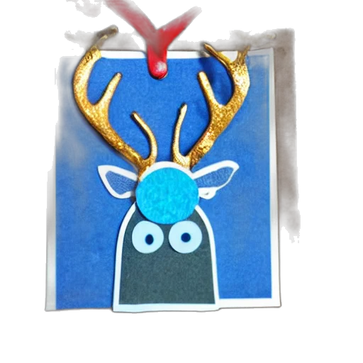jewelry, crown, staff, mask, concept art, 3d render, blue, reindeer transparent PNG cut-out