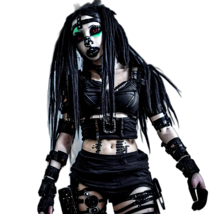 mask, staff, creature, hair transparent PNG cut-out