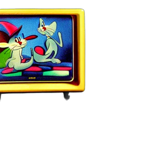 pixel art, tom, jerry, playing transparent PNG cut-out