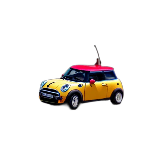 car, robot, 3d render, photorealistic, concept art, photo, miniature, mini transparent PNG cut-out