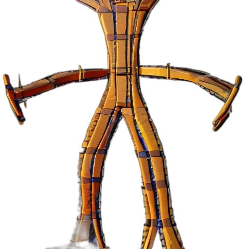 robot, sword, staff, weapon transparent PNG cut-out