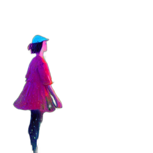 dress, hat, umbrella, jacket transparent PNG cut-out