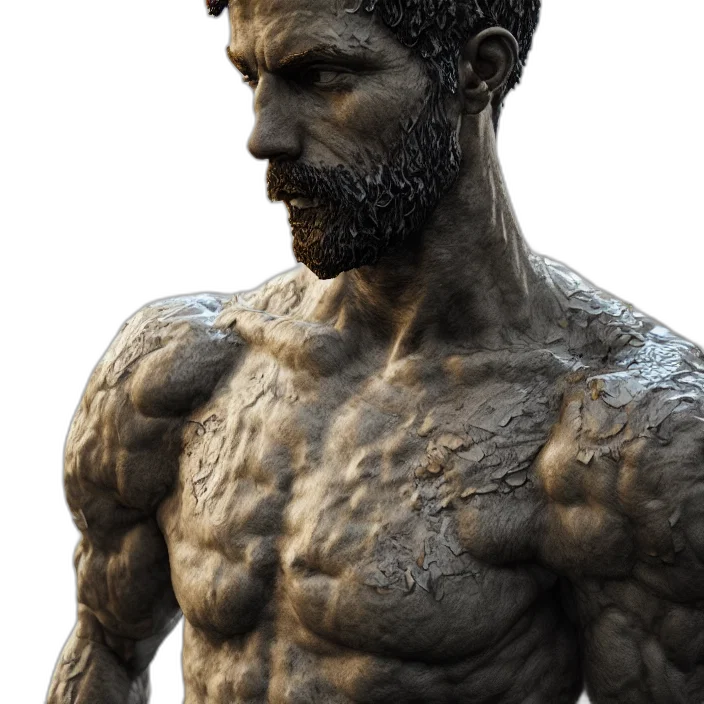 creature, face, animal, 3d render, photorealistic, concept art, fantasy art, portrait transparent PNG cut-out
