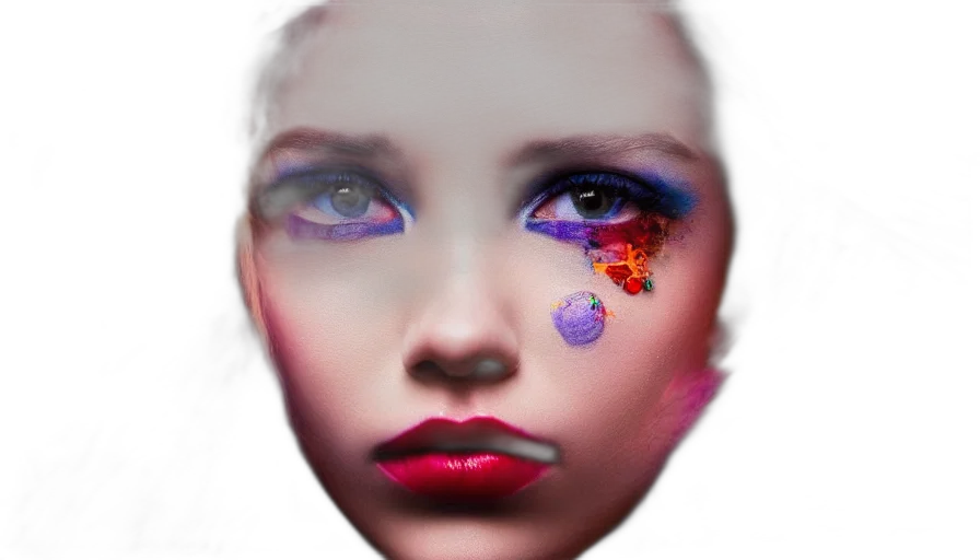 face, mask, jewelry, photorealistic transparent PNG cut-out