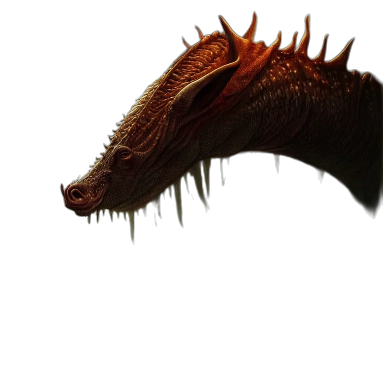 dragon, creature, animal, staff transparent PNG cut-out