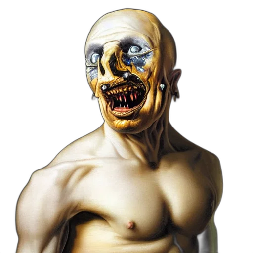 mask, face, creature, robot, photorealistic, concept art, 3d render, comic book art transparent PNG cut-out