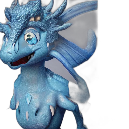 dragon, creature, 3d render, concept art transparent PNG cut-out