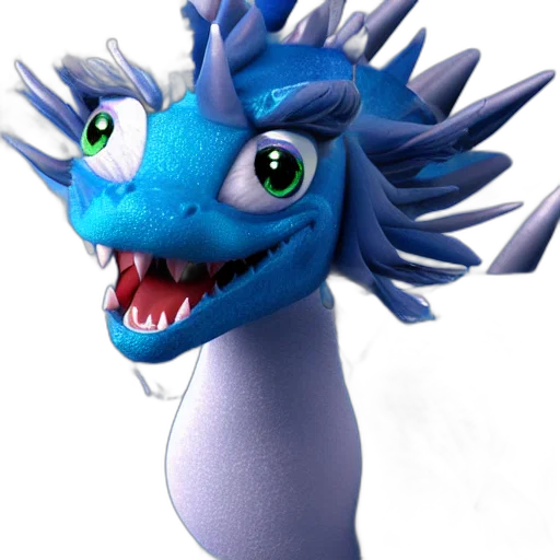 dragon, staff, animal, creature transparent PNG cut-out