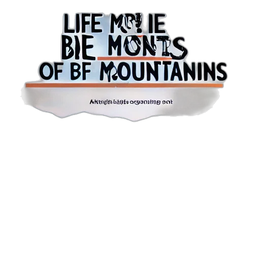 life, beyond, mountains transparent PNG cut-out
