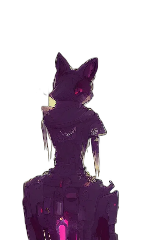 dress, staff, mask, creature, cyberpunk, concept art, fantasy art, pixel art transparent PNG cut-out