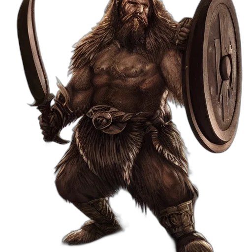 creature, concept art, fantasy art, comic book art, viking, beast, bear, slayer transparent PNG cut-out