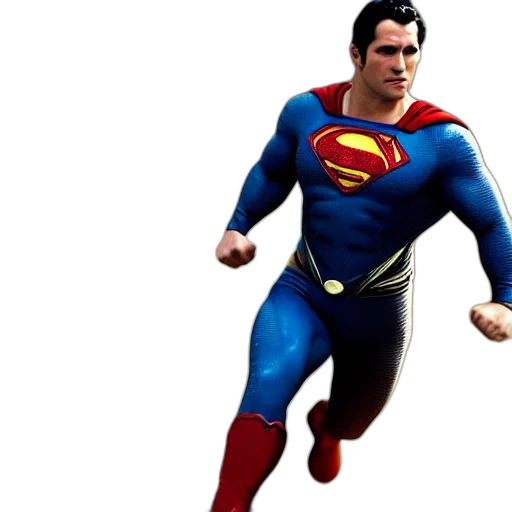 comic book art, 3d render, concept art, photorealistic, portrait, mario, superman, man transparent PNG cut-out