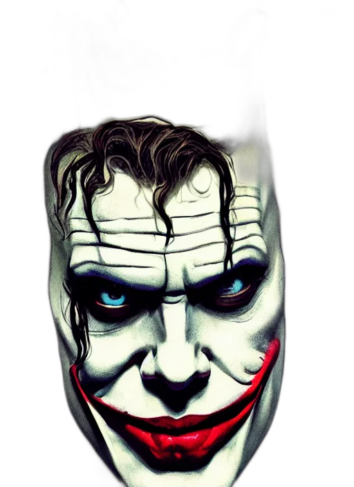 mask, face, comic book art, concept art, photorealistic, cartoon, bill, skarsgard transparent PNG cut-out