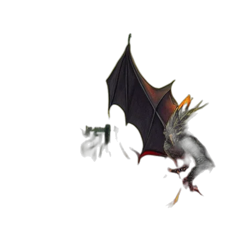 dragon, animal, creature, staff, concept art, fantasy art, pixel art, 3d render transparent PNG cut-out