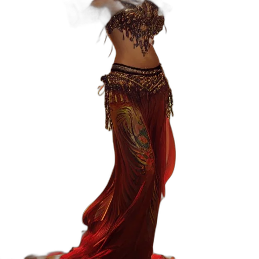 dress, jewelry, fantasy art, concept art transparent PNG cut-out