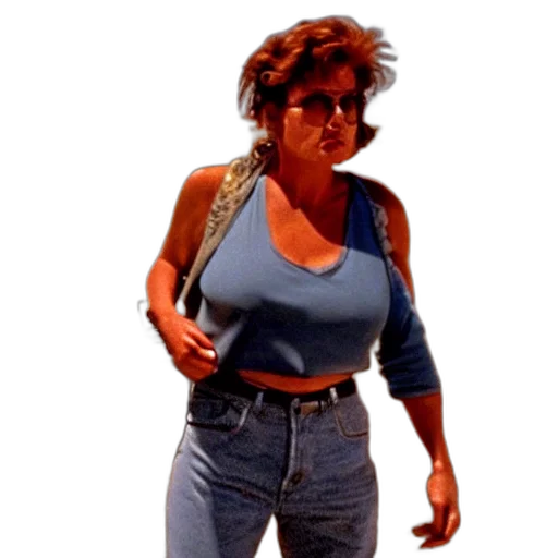 jacket, dress, weapon, staff, vaporwave, concept art, photorealistic, pixel art transparent PNG cut-out
