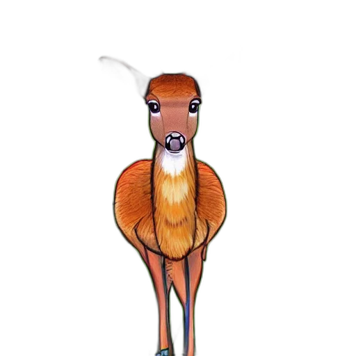 animal, creature, staff, hair, concept art, watercolor, cartoon, fantasy art transparent PNG cut-out