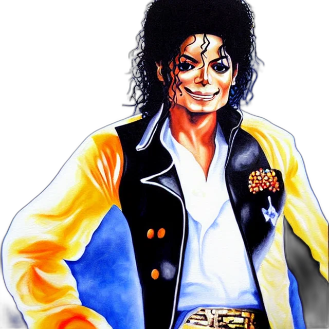 jacket, photorealistic, cartoon, concept art, comic book art, beautiful, painting, michael transparent PNG cut-out
