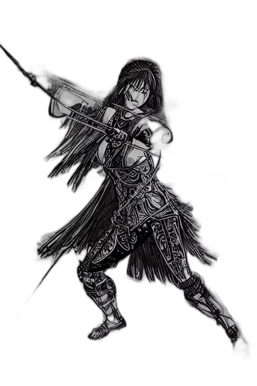 sword, weapon, staff, fantasy art transparent PNG cut-out