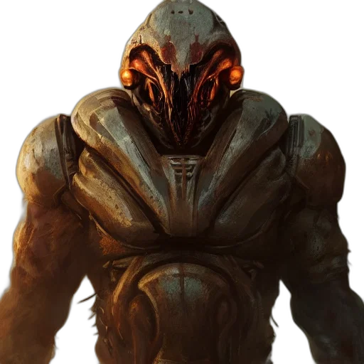 creature, mask, robot, face transparent PNG cut-out