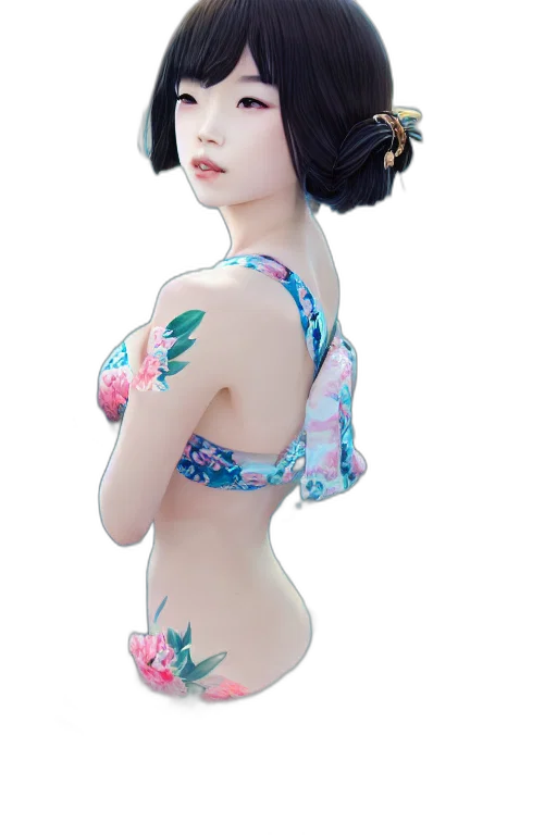 dress, robot, hat, photorealistic, 3d render, concept art, fantasy art, beach transparent PNG cut-out