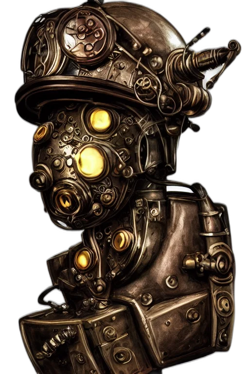 robot, mask, face, staff transparent PNG cut-out
