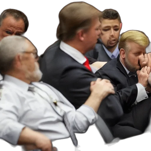 staff, concept art, fire, courtroom, scene, trump, crying, everybody transparent PNG cut-out