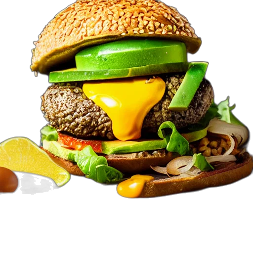 food, 3d render, photorealistic, juicy transparent PNG cut-out
