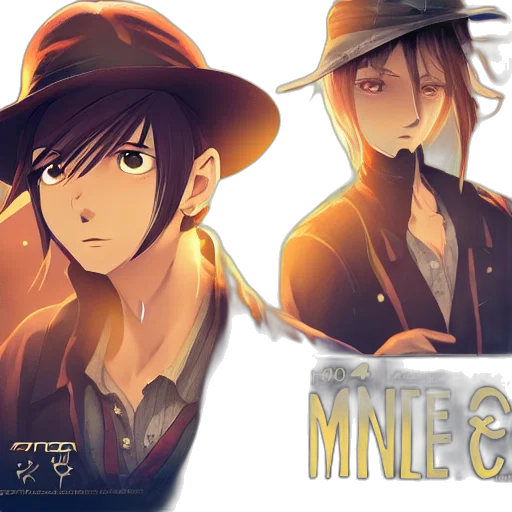 anime, concept art, comic book art, cartoon, golden, dark, mice, men transparent PNG cut-out