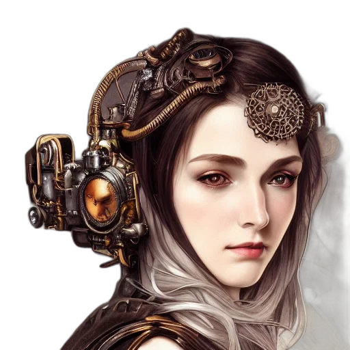 robot, face, crown, jewelry transparent PNG cut-out