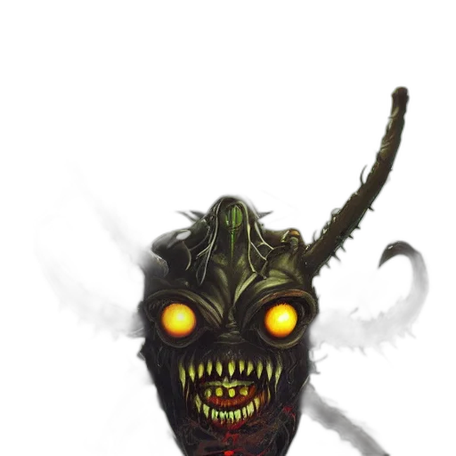 mask, creature, face, staff transparent PNG cut-out
