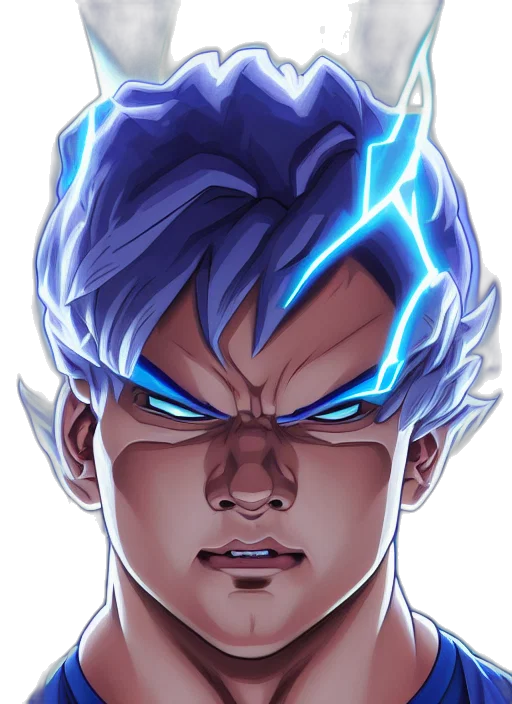 face, staff, hair, crown, anime, concept art, comic book art, fantasy art transparent PNG cut-out