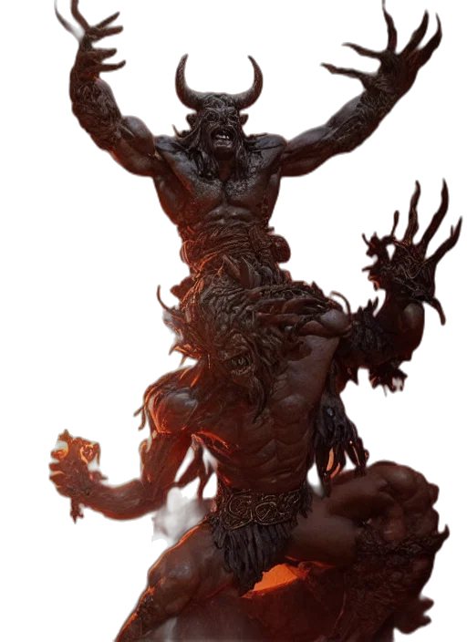 creature, dragon, staff, concept art transparent PNG cut-out