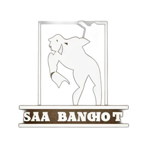 staff, logo, sasquatch, crushing, trashcan, realistic, silhouette, simple transparent PNG cut-out